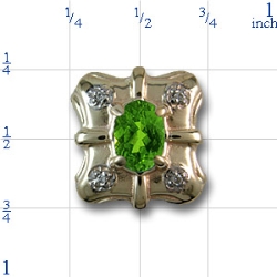 r9583 Peridot Bracelet Slide 